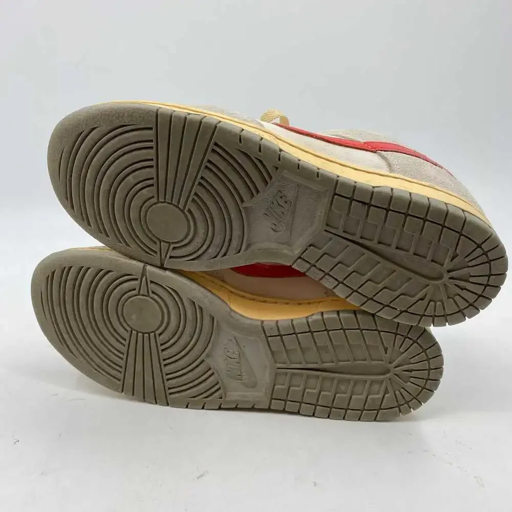 Nike Gray Red Dunk Low Sneakers | Men’s Size 8.5